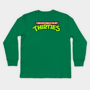 Teenage Mutant Ninja Thirties Kids Long Sleeve T-Shirt